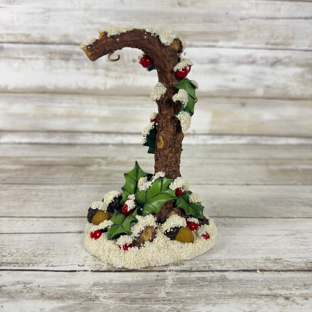 Fitz and Floyd Charming Tails Holly Ornament‎ Holder Snow Berry 93/502 New Box